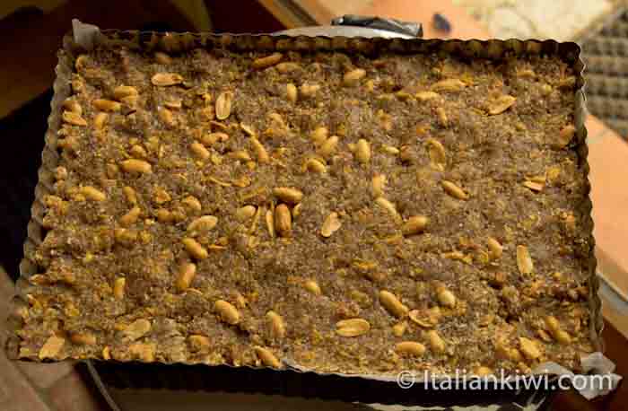Baked Peanut and coconut square