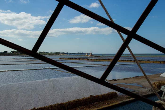 Salt factory, Trapani, Sicily, Italy