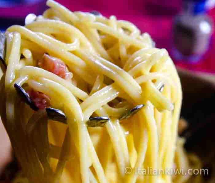 Spaghetti alla Carbonara from Rome
