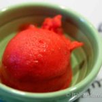 Strawberry sorbet