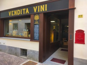 Wine shop in Barolo, Italy