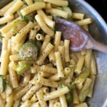 Penne with zucchini and gorgonzola