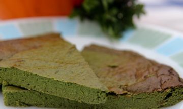 Broccoli and spinach flan