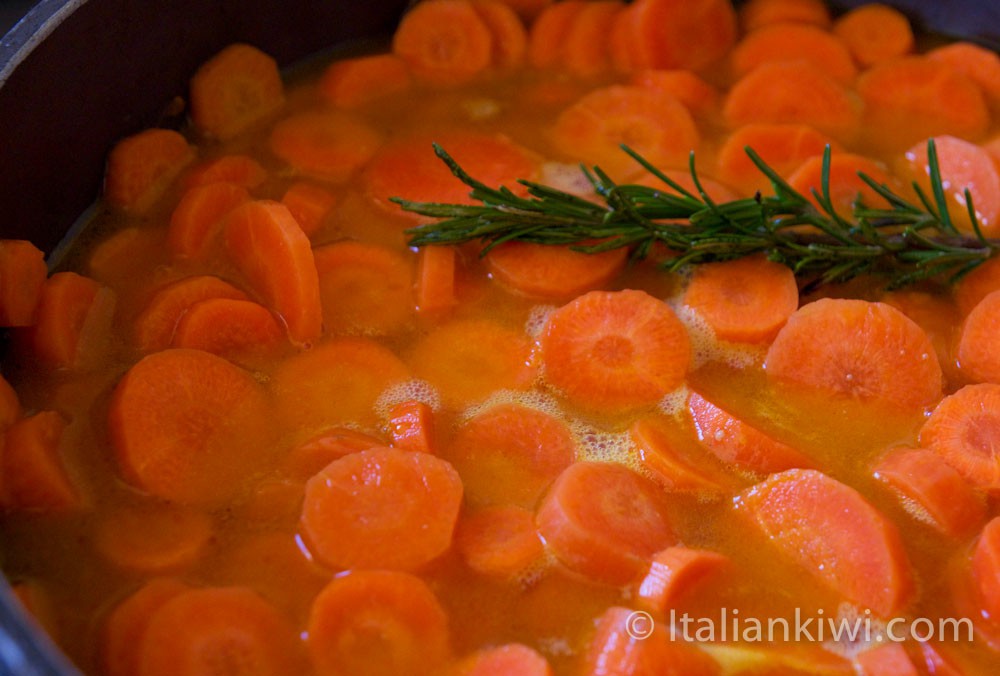 carrots cooking