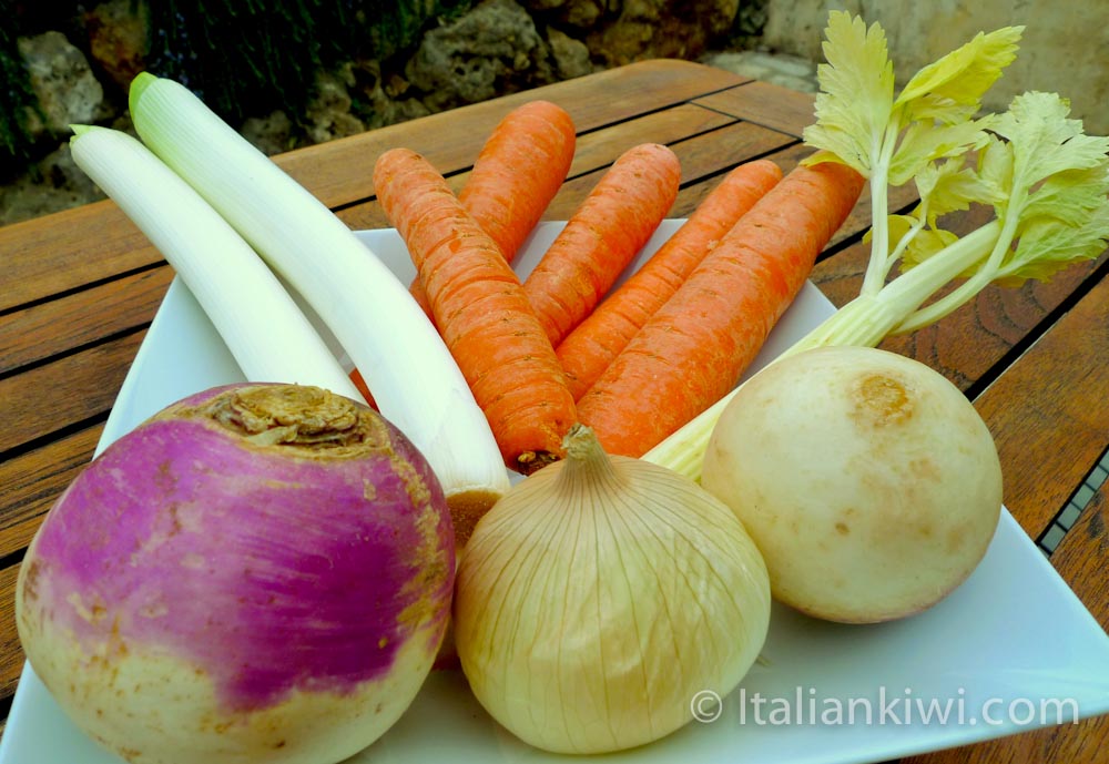 minestrina vegetables