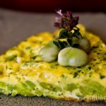 Broad bean frittata