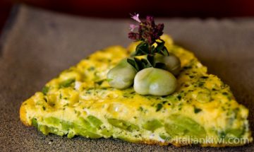 Broad bean frittata