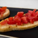 Itaian bruschetta with tomato