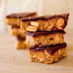 Peanut and Coconut Square with Chocolate Icing