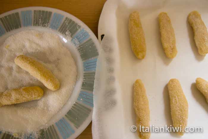 Cookies ready to go in the oven