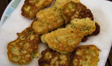 Spring Onion and Zucchini Fritters