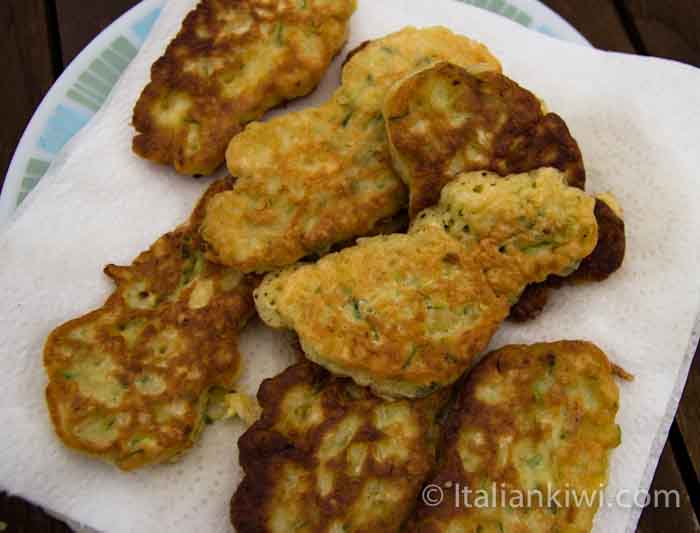 Spring Onion and Zucchini Fritters