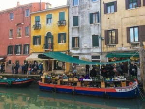 Shopping for fruit and vegetables in Venice