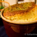 Goat cheese souffle