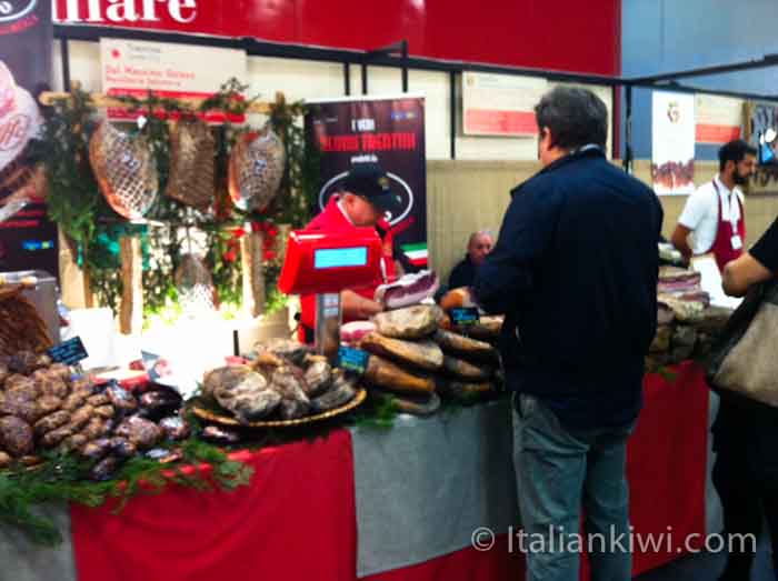 Dried meats, Salone del Gusto, Italy
