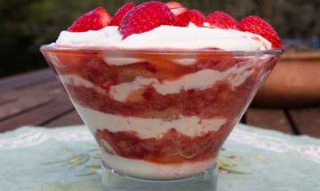 Strawberries and Cream, Dolomite Style!