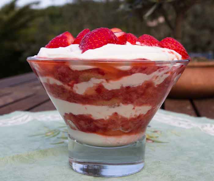 Strawberries and Cream, Dolomite Style!