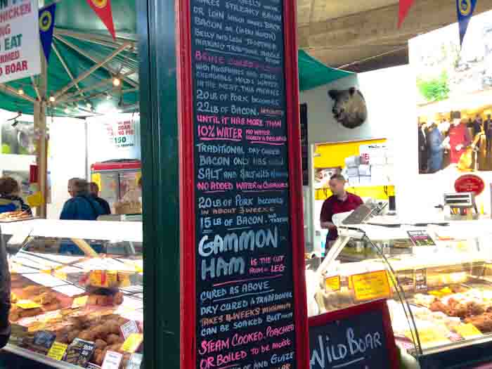 Butcher at Borough Market, London