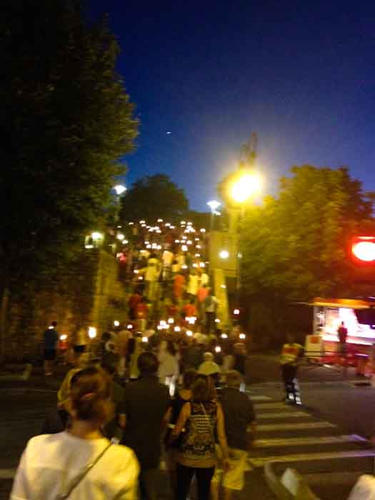 The Flaming Torch Procession through Valonne, France