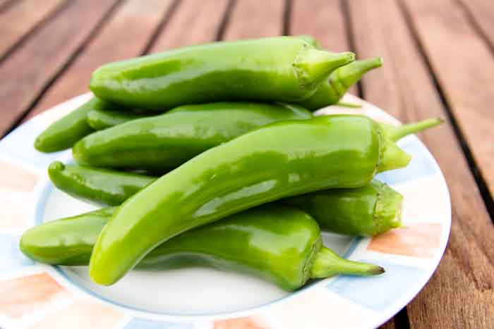 Green peppers