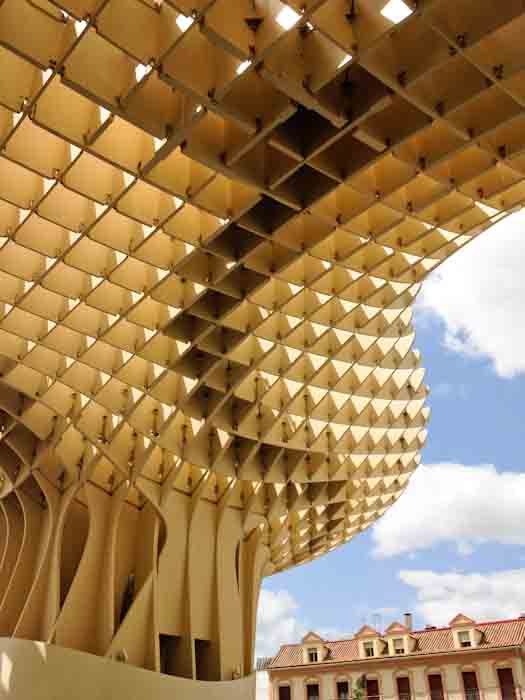 Modern structure in Seville (Sevilia, Andalcua, Spain