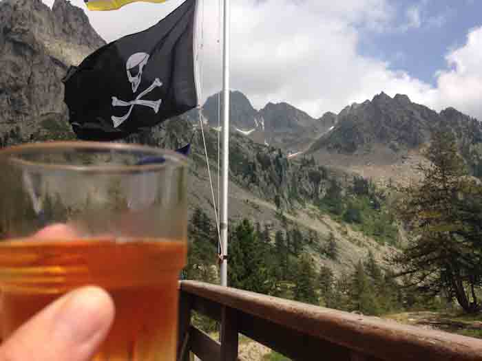 Pause at the refuge, Mercantour, France