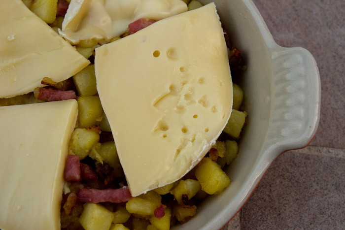 Tartiflette before being cooked