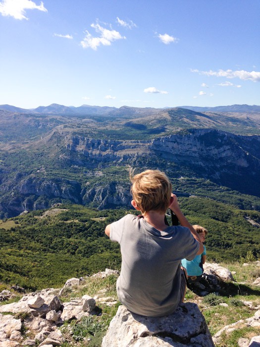 The top of the Pic du Courmettes, Cote d'Azur, France