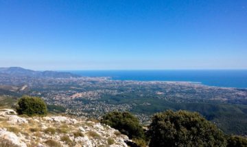 Pic de Courmettes looking toward Nice, France