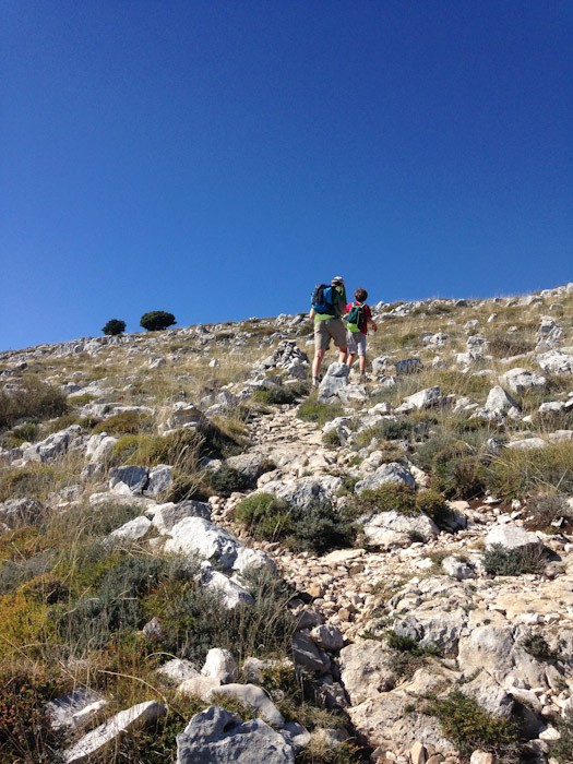 Hiking up the Pic de Courmettes, Cote d'Azur, France