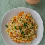 Squash and speck risotto from Italian Kiwi