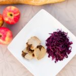 Red cabbage and apple