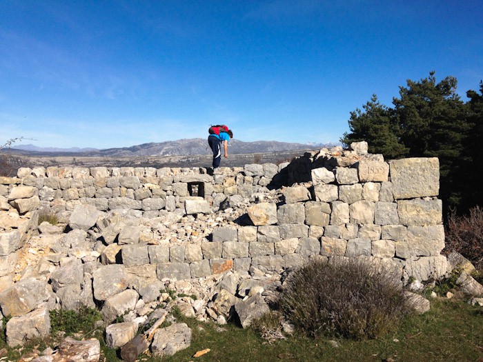 Ruins on Col du Clapier, France