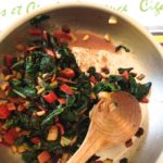 Rainbow chard with raisins and pinenuts