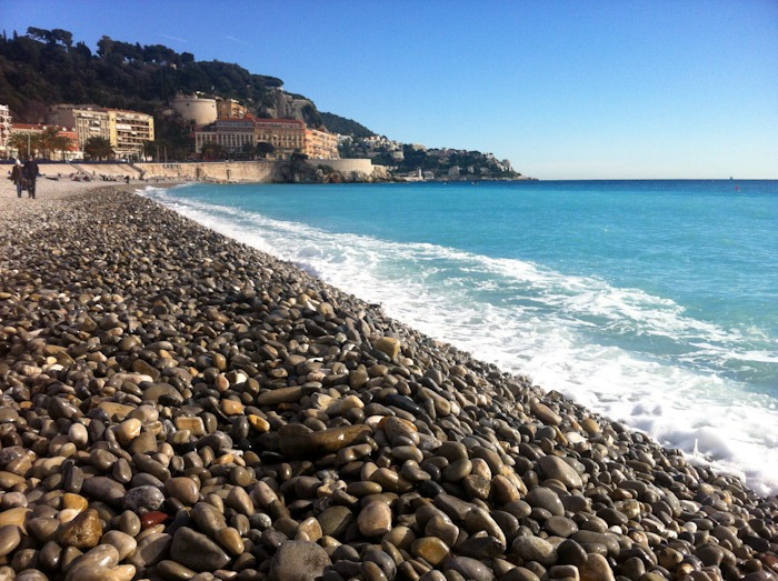 City beach in Nice, France