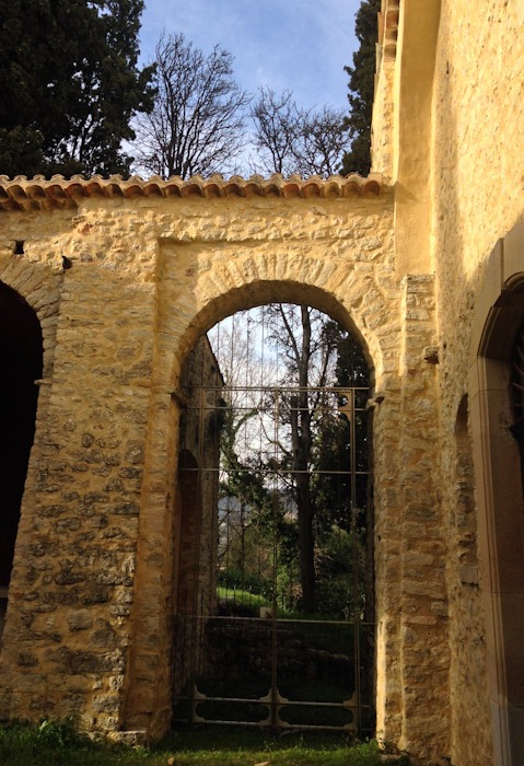 Notre Dame de Brusc Abbey arches, Opio, Cote d'Azur