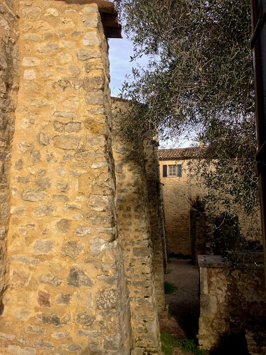 Notre Dame de Brusc Abbey columns, Opio, Cote d'Azur