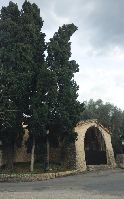 Notre Dame de Brusc Abbey entrance Opio, Cote d'Azur