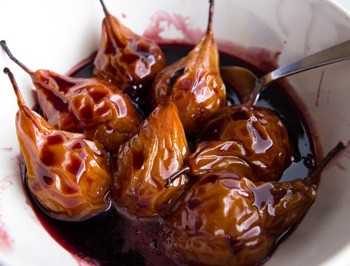 Pears in Red Wine