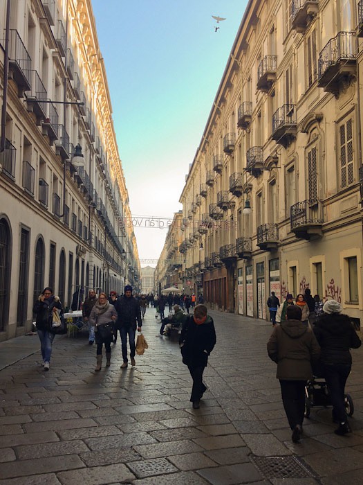 Turin street, Italy
