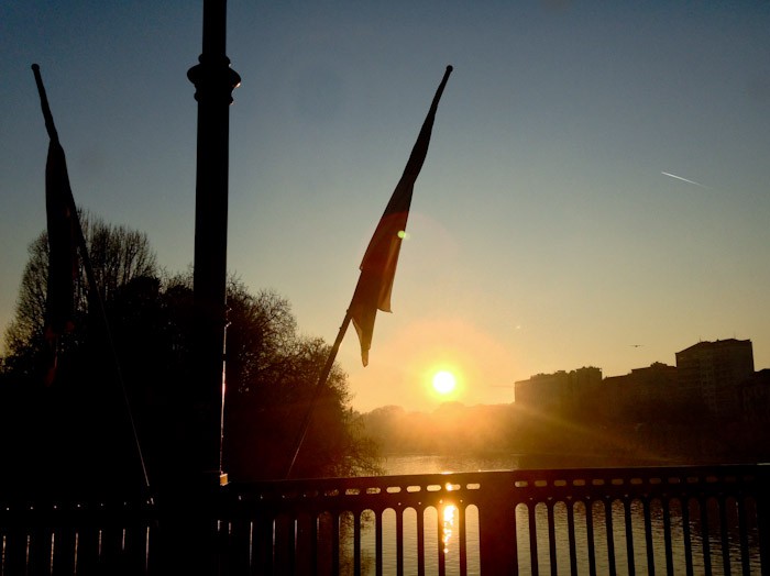 Turin sunset