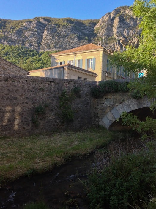 View from our gite, Saoû, France