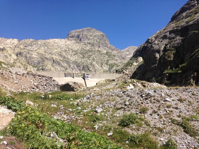 Dam in the Mercantour, France