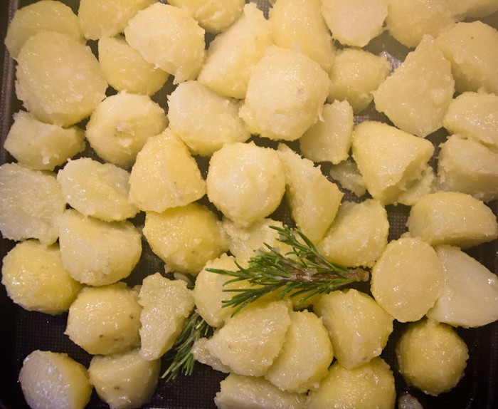 Boiled potatoes