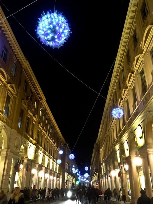 Turin Xmas lights, Italy