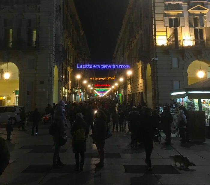 Turin Christmas lights, Italy
