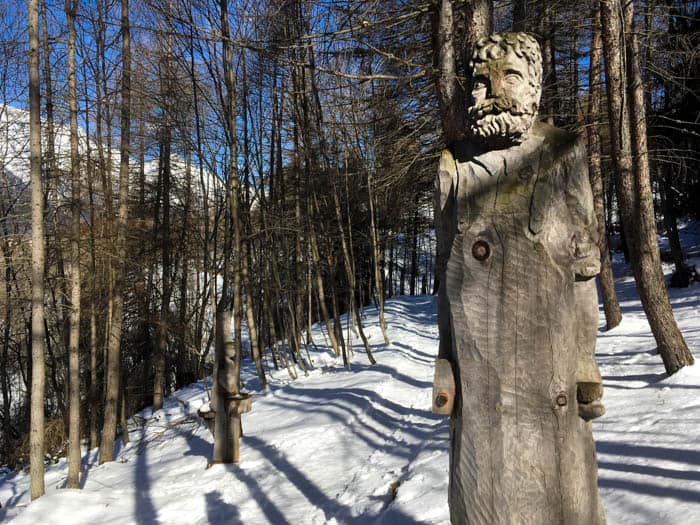 Art in the forest, Jouvenceaux, Italy