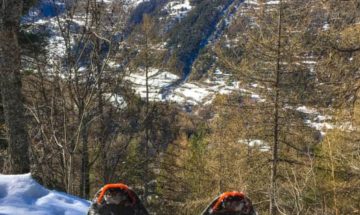 Snowshoeing in the Susa Valley, Italy