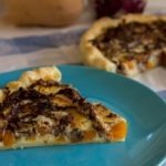 Pumpkin and radicchio tart