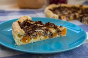 Pumpkin and radicchio tart